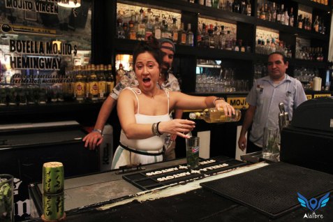 We learnt how to do mojitos.